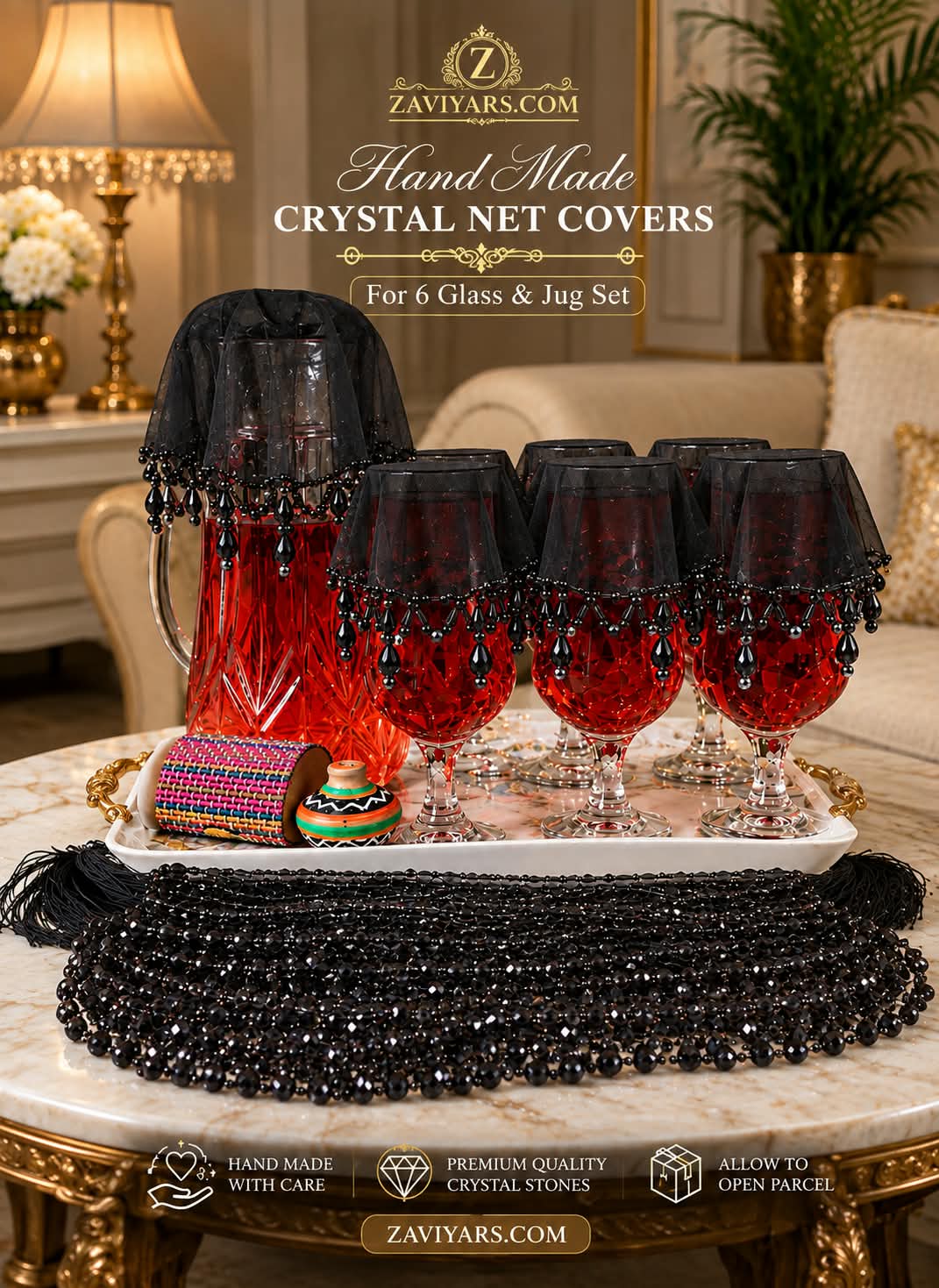 HAND MADE CRYSTAL STONES NET COVERS (OPEN YOUR PARCEL FIRST ! THEN PAY.FREE DILIVER/ NO SHIPPING CHARGES