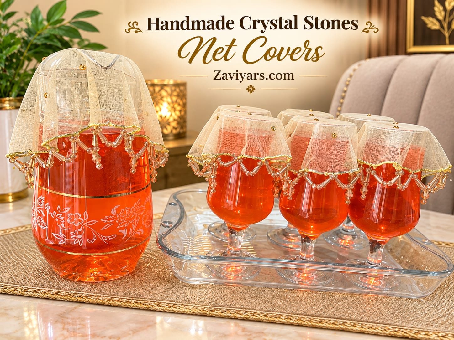 HAND MADE CRYSTAL STONES NET COVERS (OPEN YOUR PARCEL FIRST ! THEN PAY.FREE DILIVER/ NO SHIPPING CHARGES